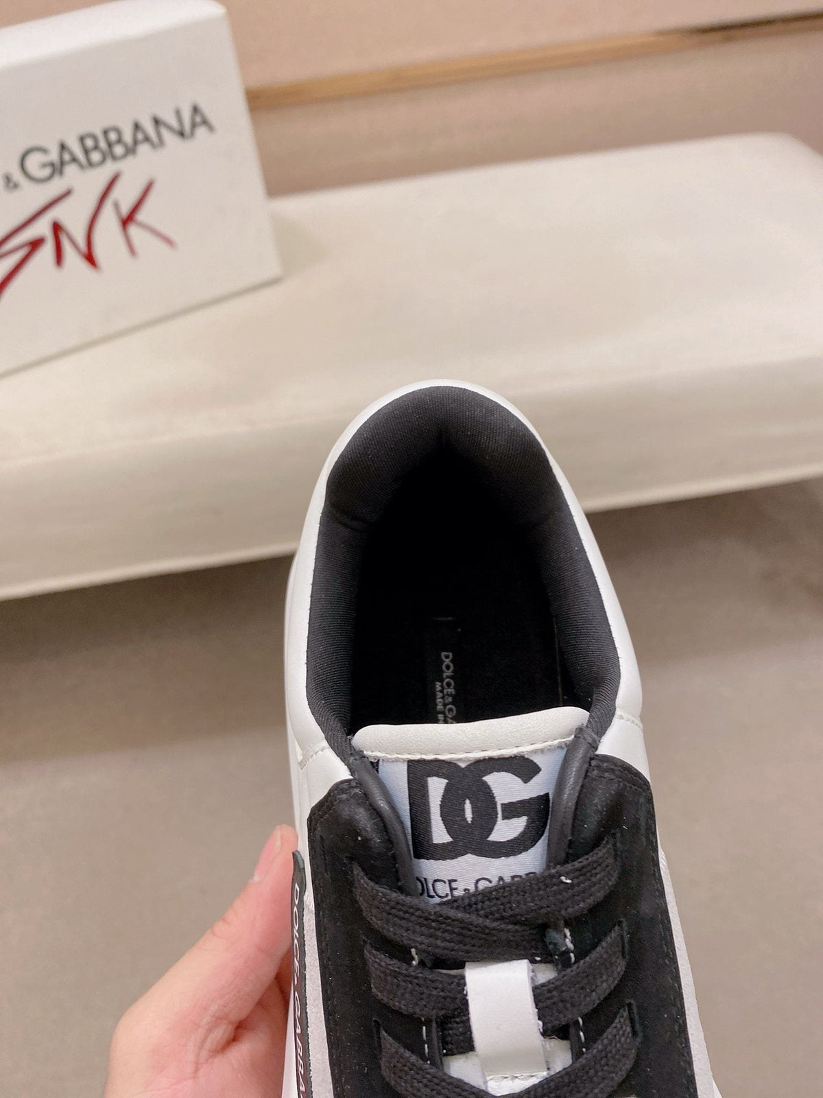Dolce & Gabbana Logo Panel Low-Top Sneakers — front